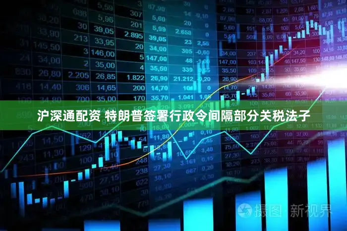 沪深通配资 特朗普签署行政令间隔部分关税法子